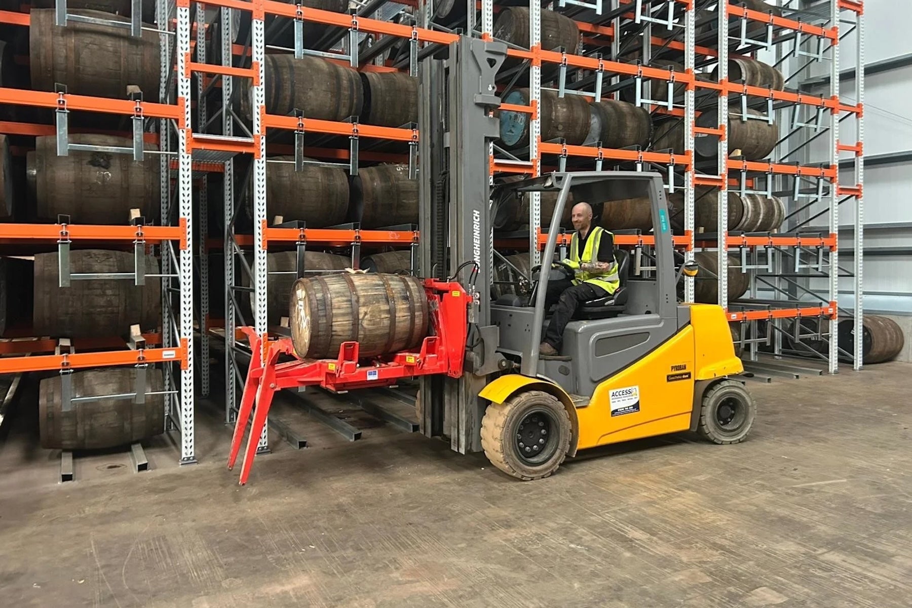 Upgraded warehouse machinery at Braeside Bond
