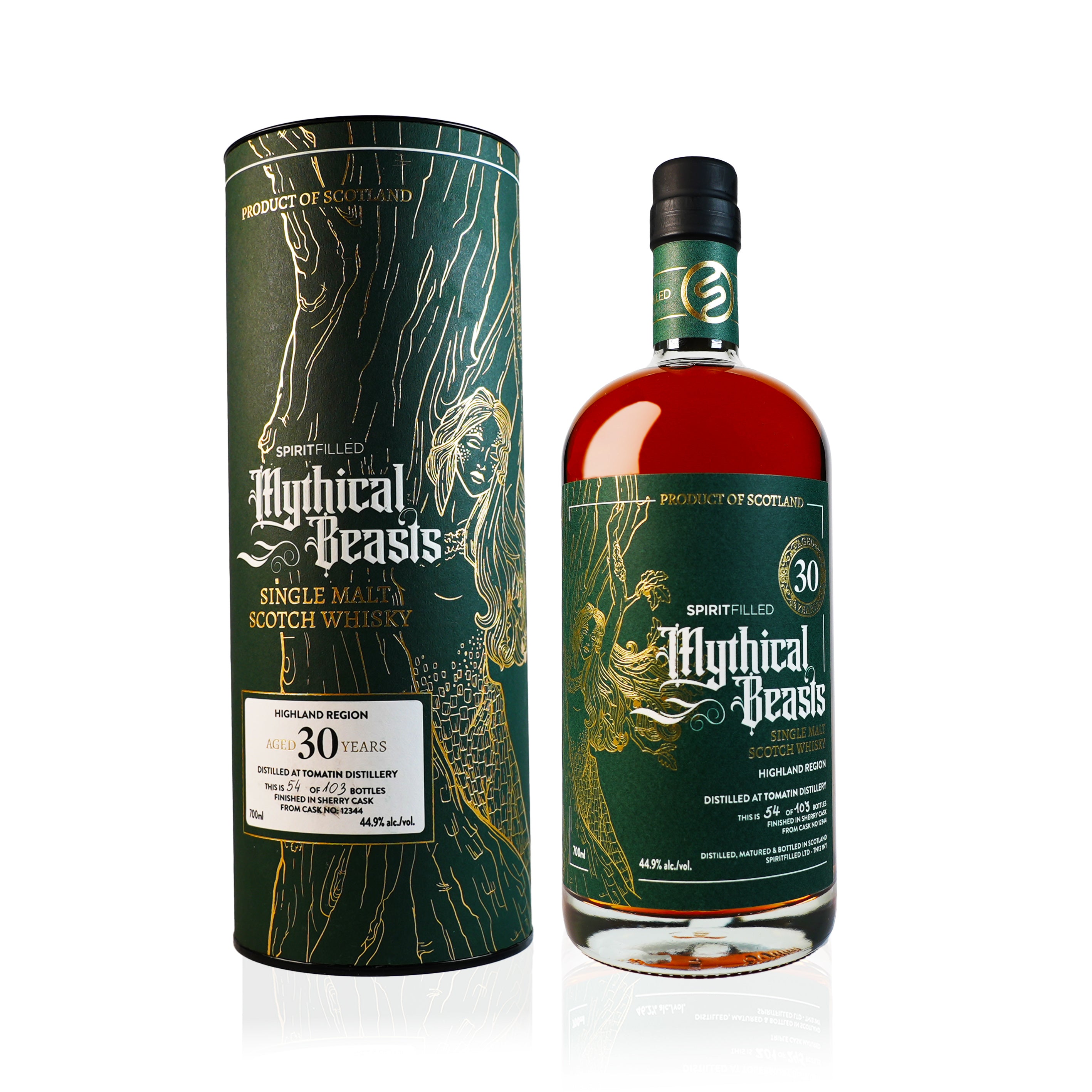 Mythical Beasts Tomatin 30 Year Old Whisky