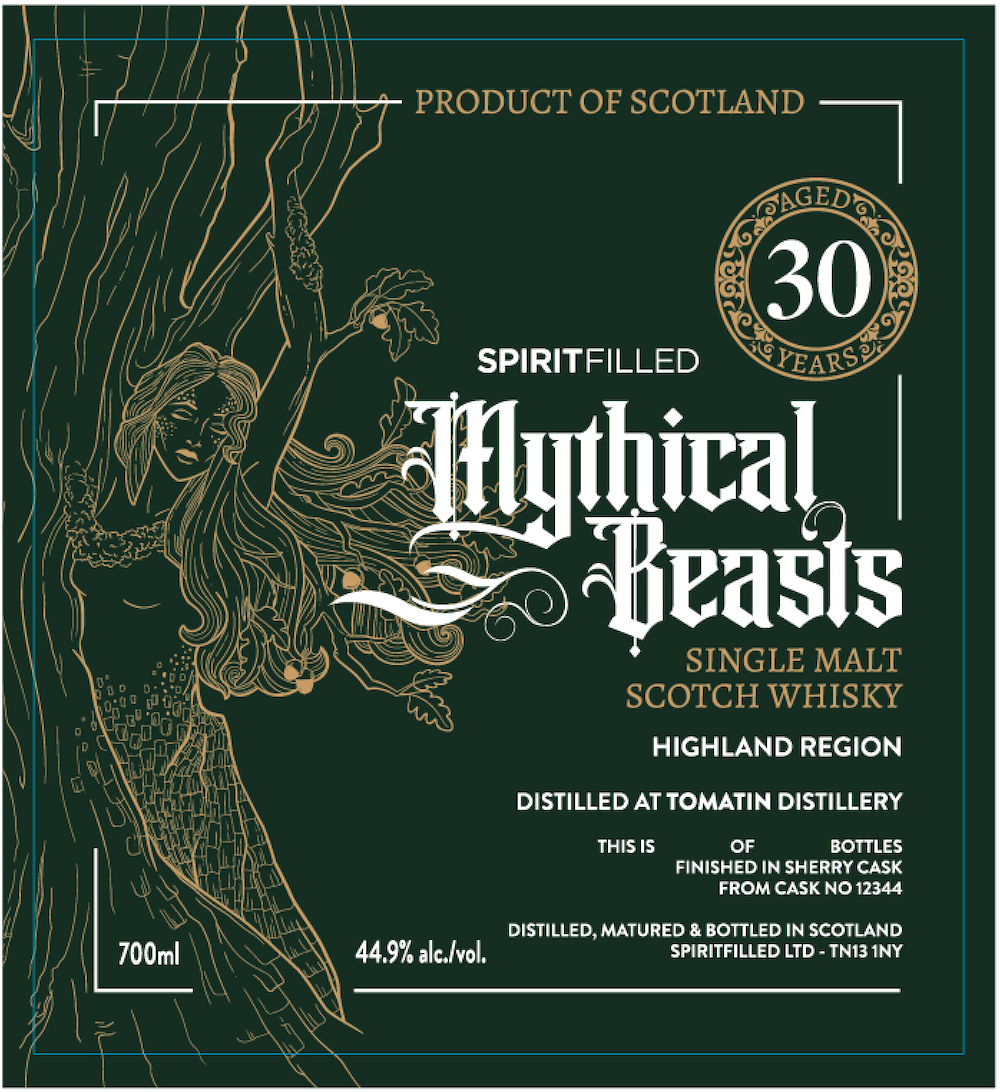 Mythical Beasts Tomatin 30 Year Old Whisky